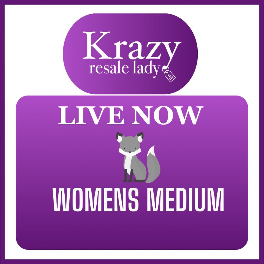 WOMENS Medium CLOTHING LIVE NOTIFICATION LISTING  - LIVE NOW